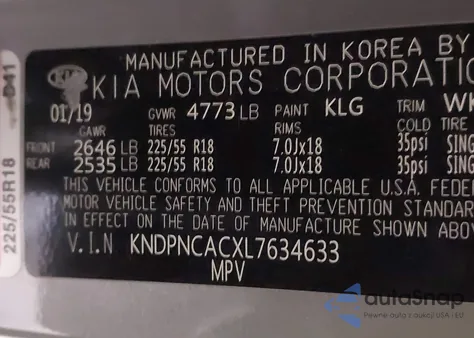 2020 Kia Sportage Ex from USA, damaged, VIN KNDPNCACXL7634633